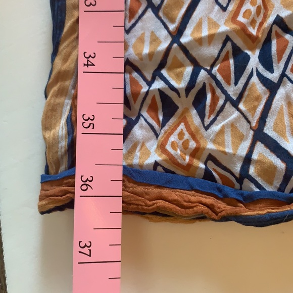 Forever 21-Contemporary Collection - Orange & Blue Patterned Jumpsuit - Picture 10 of 11